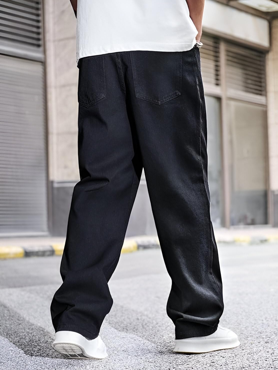 Ben Martin Men Jeans || Baggy Fit Jean's for Man || Loose Fit High Rise Denim || Stretchable Casual Wear Jean,s || Dance Rap Rapping Style Pant for Men || Denim Cotton Jeans (1)