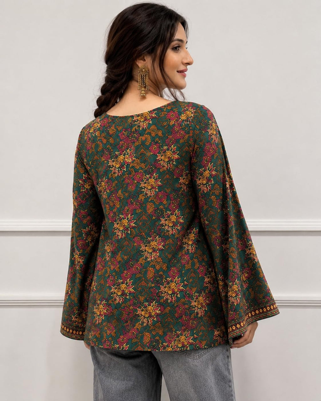 ANNI Designer Cotton Short Kurti for Women | Stylish Kurti | Short Kurti Top | Casual Kurta for Women | Comfortable Cotton Kurtis for Womens