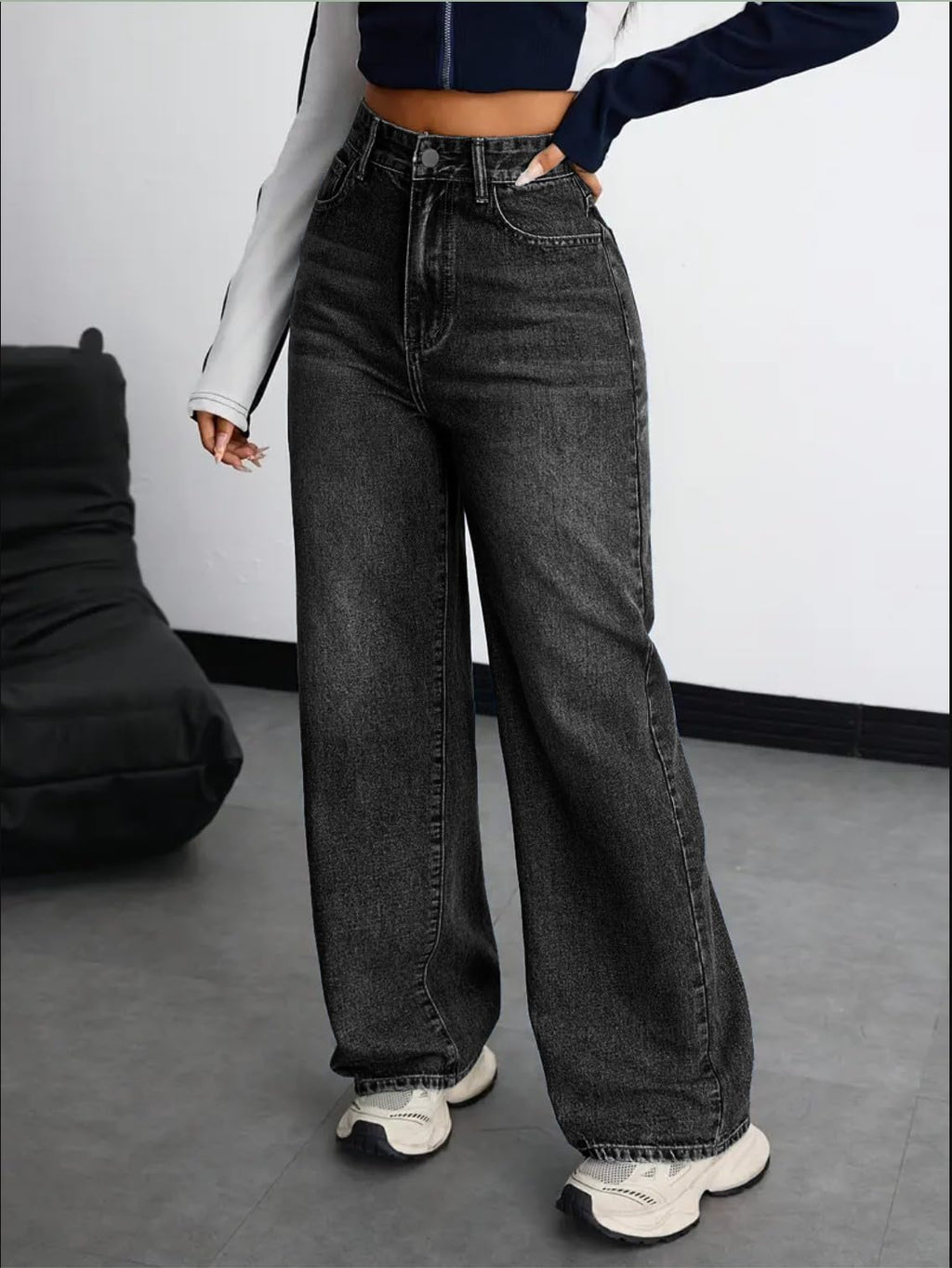 Nifty Women's Denim Stretchable High Waist Baggy Jeans for Women