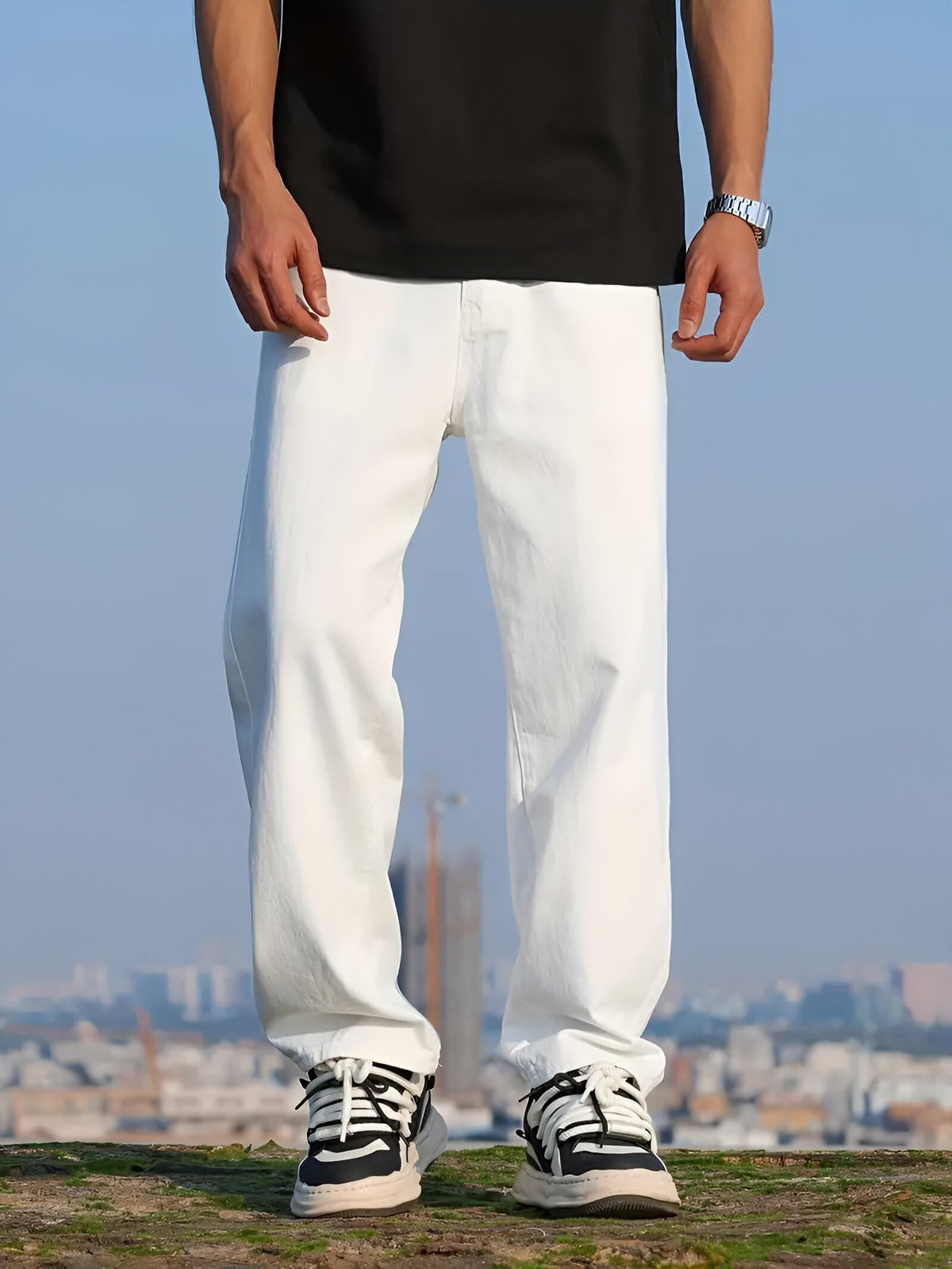 Ben Martin Men Jeans || Baggy Fit Jean's for Man || Loose Fit High Rise Denim || Stretchable Casual Wear Jean,s || Dance Rap Rapping Style Pant for Men || Denim Cotton Jeans (1)