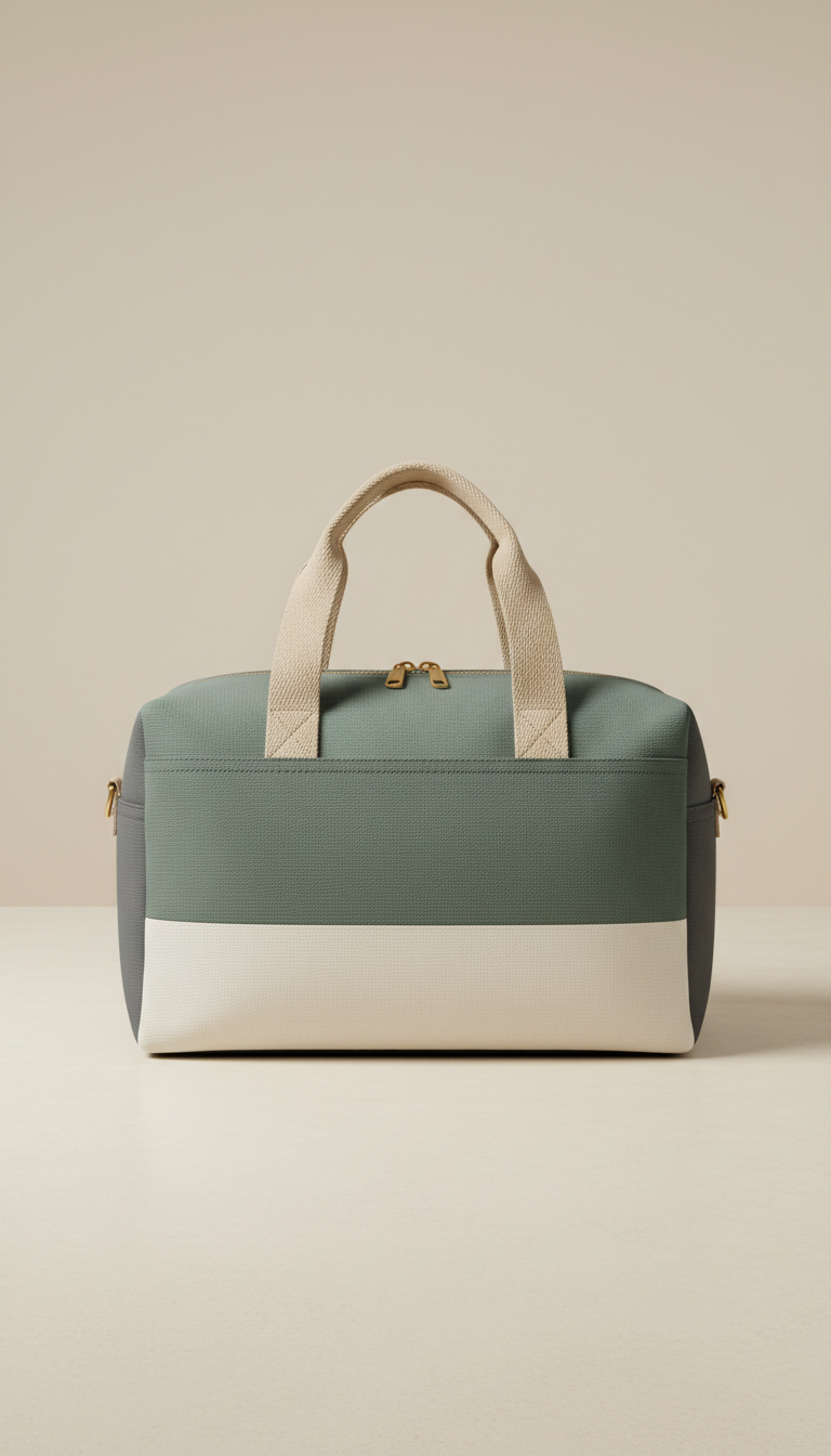 Passport gold minimalist weekender bag