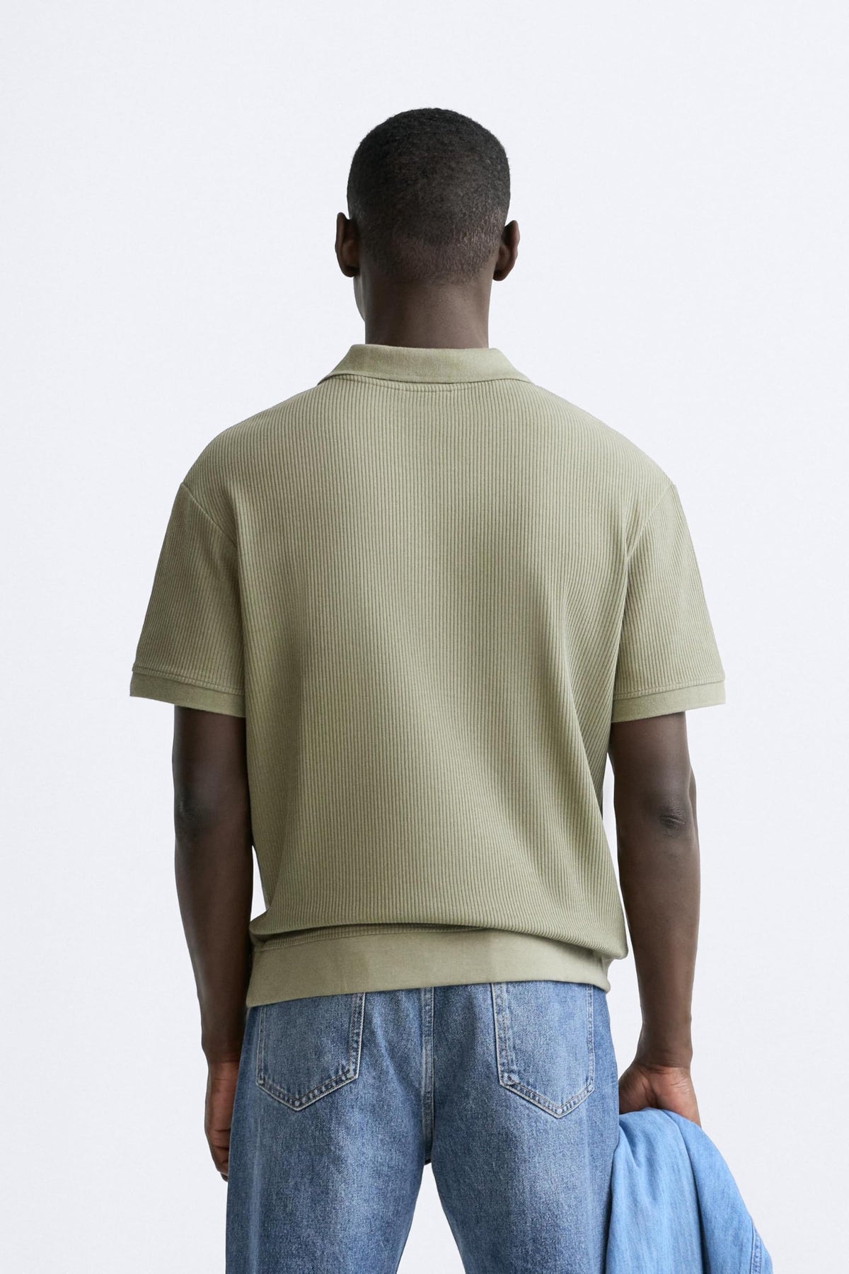 Alan Jones Clothing Men's Textured Polo T-Shirt | Classic Short Sleeve Polo for Casual Wear