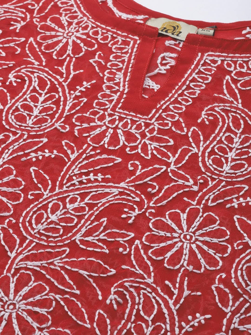 Ada Hand Embroidered Lucknowi Chikankari Georgette Top for Women A911224