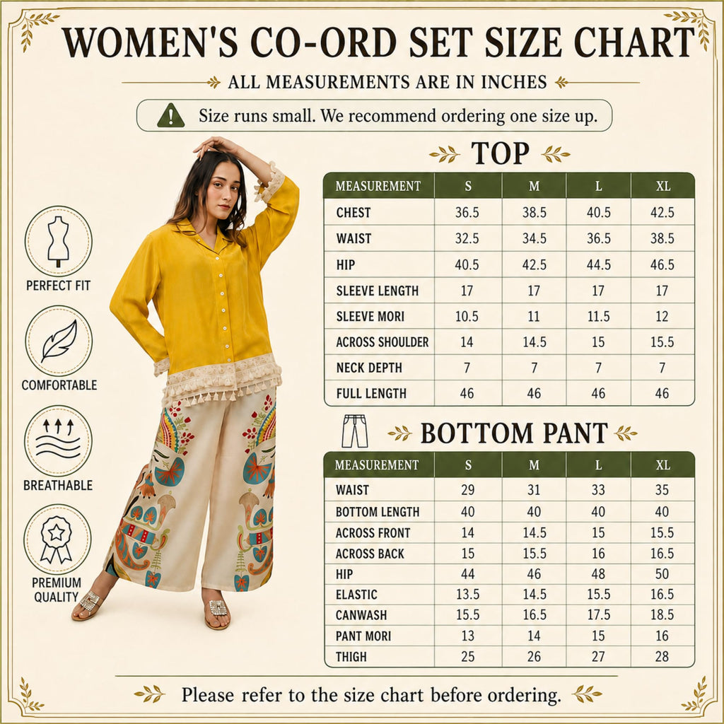 Co Ord Set for Women Stylish Card Set Dress for Women Trendy Top with Plazo Pant Ladies Coord Outfit Modern Wear for Travel Office Casual Look Premium Two Piece Clothing Style